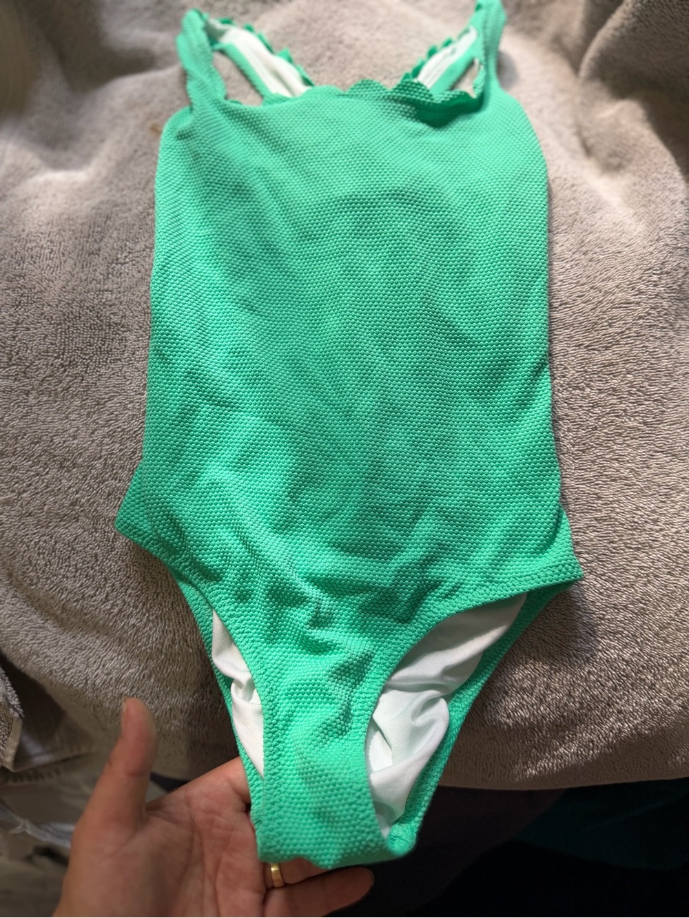 Kids One-Piece Swimsuit in Green